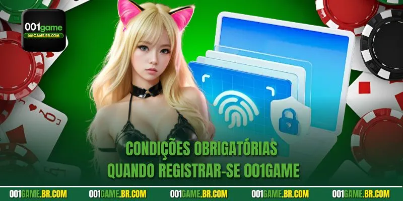 Condições obrigatórias quando Registrar-se 001game 