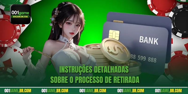 Instruções detalhadas sobre o processo de retirada