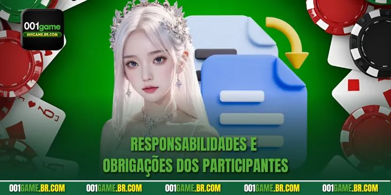 Responsabilidades e obrigações dos participantes