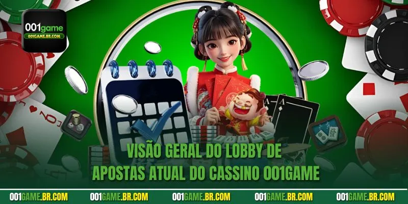 Visão geral do lobby de apostas atual do cassino 001game